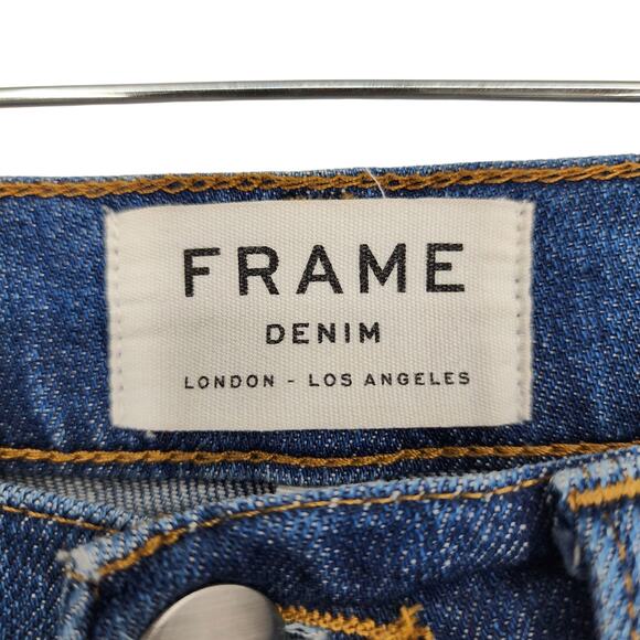 Frame Denim Women's L’Homme Slim Mid Rise Tapered Jeans Size 32 - Picture 2 of 7